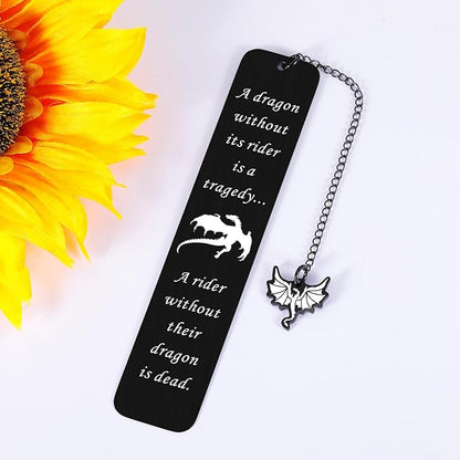 Dragon Merch for Women Men Dragon Bookmark for Him Her Fantasy Bookmark for Teen Girls Cool Book Marker Gift for Book Lover Book Fans Book Accessories Birthday Gift for Book Nerd Novel Gift