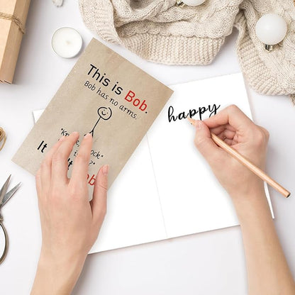 Funny Birthday Card for Men Women, Hilarious Birthday Gifts for Family Friends Coworkers, Cheeky Bday card for Him Her, Black Humor Birthday Card, Humorous Office Greeting Card