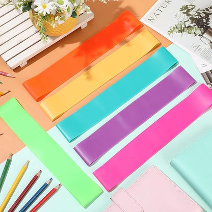 Berlune 24 Pcs Classroom Chair Bands Fidget Chairs and Desks Bands ADHD Autism Tools Bounce Flexible Seating for Classroom(Neon Colors, 1.1 mm)