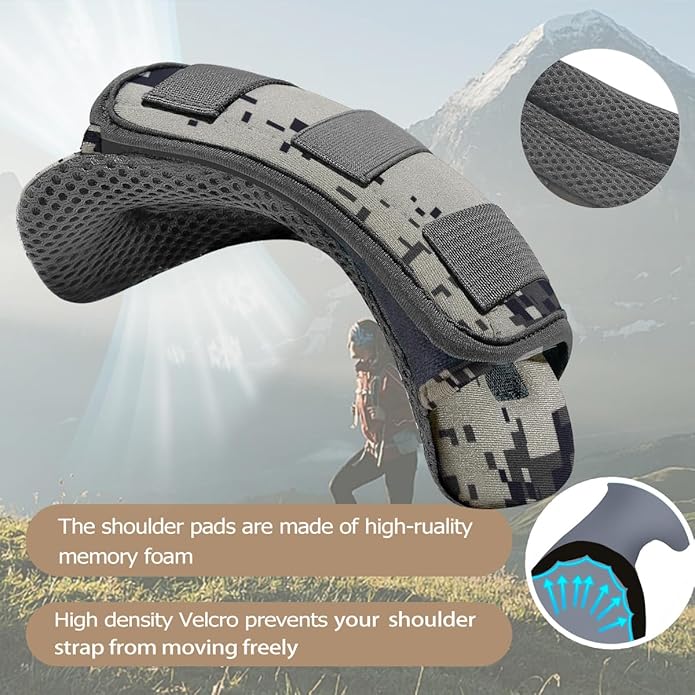 2Pcs Thick Cushioned Shoulder Pads, Anti-Slip Design and Breathable Mesh Pads for Shoulder Strap,Soft and Comfortable
