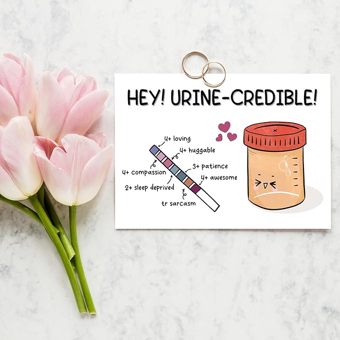 Spercy Funny Thank You Card, Hilarious Thank You Card for Doctor, Nurse, Urologist, Nephrologist, Healthcare Worker, Urine Pun Appreciation Card