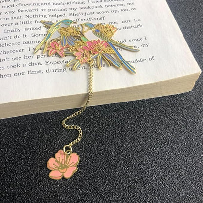 Bookmarks for Book Lovers Book Marks for Reading Women Birthday Graduation Christmas Gifts for Her Cute Metal Bookmark Book Markers Stocking Stuffers for Teens (Bird)