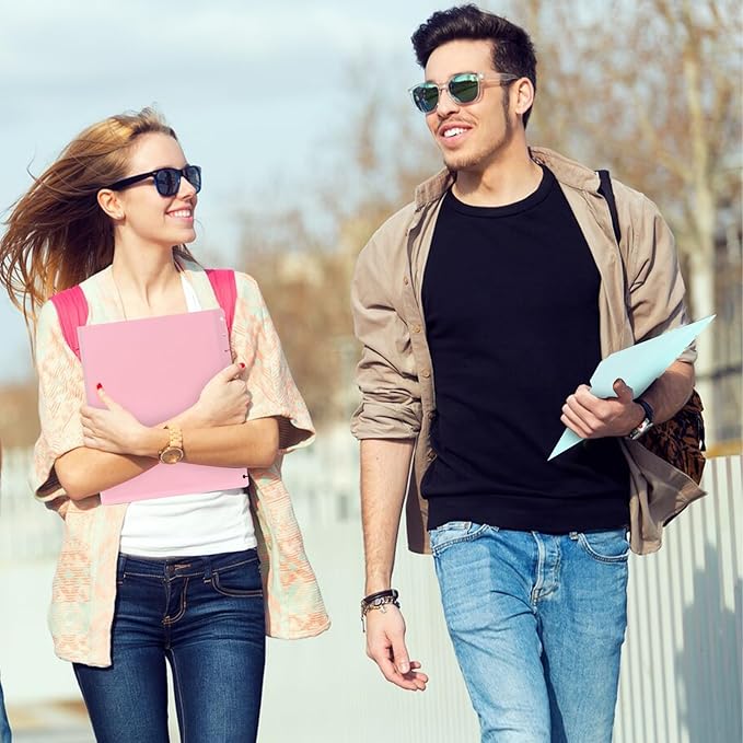 10 Pcs Letter Size Discbound Pocket Dividers Dividers with Tabs and Pockets Discbound Pocket Folders 8.5 x 11 DiscBound Binder Dividers Plastic Dividers with Tabs DiscBound Planner Supplies forOffice