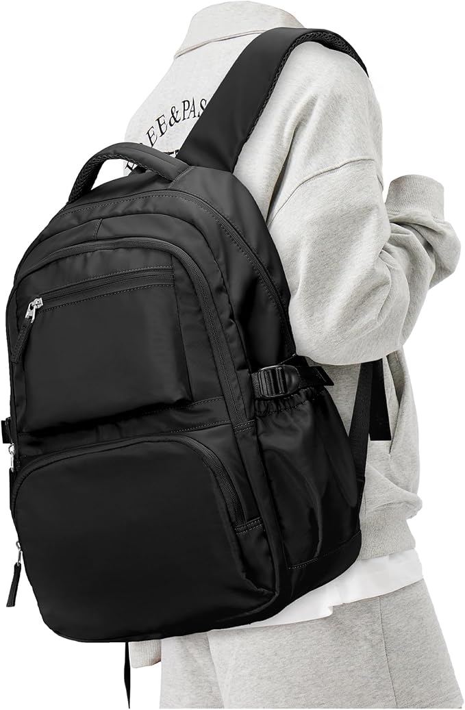 Lightweight School Backpack, College Bookbag for Boys Girls, 15.6 Inch Laptop Work Bag, Gym Backpack for Men Women, Waterproof Backpack for Campus School, Business, Large Backpack for Boys