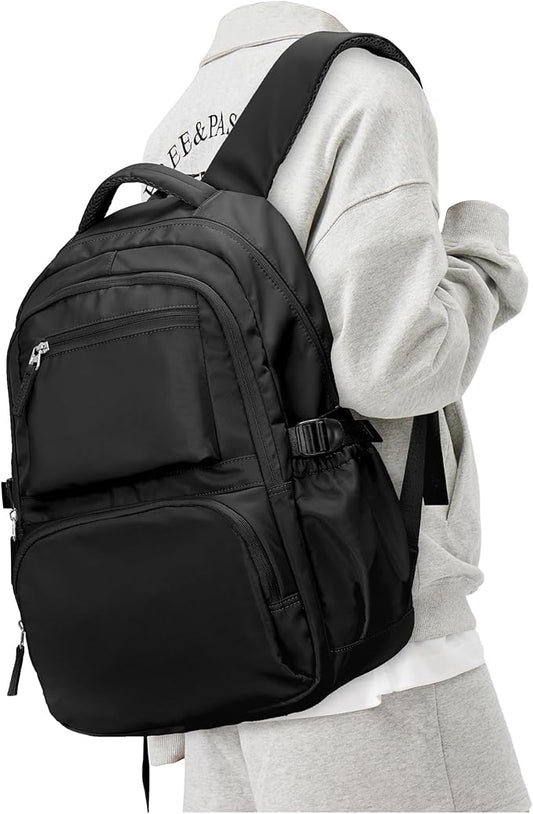 Lightweight School Backpack, College Bookbag for Boys Girls, 15.6 Inch Laptop Work Bag, Gym Backpack for Men Women, Waterproof Backpack for Campus School, Business, Large Backpack for Boys