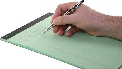 Mintra Office Recycled Writing Pads 6pk (Pastel, Narrow Ruled (8.5in x 11in)) - 50 Sheets per Notepad, Micro perforated, Legal Pad, Notebook Paper for School, College, Office, Business