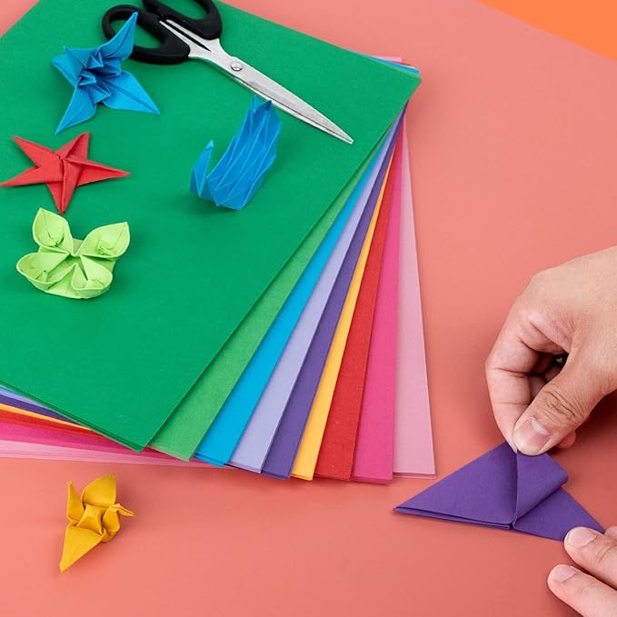 Colored Cardstock Bulk 300 sheets, A4 Cardstock Paper 30 Assorted Colors Construction Paper, Card Stock Printer Paper Scrapbooking Supplies for Diy Crafts Cricut Card Making, 65LB/180 GSM