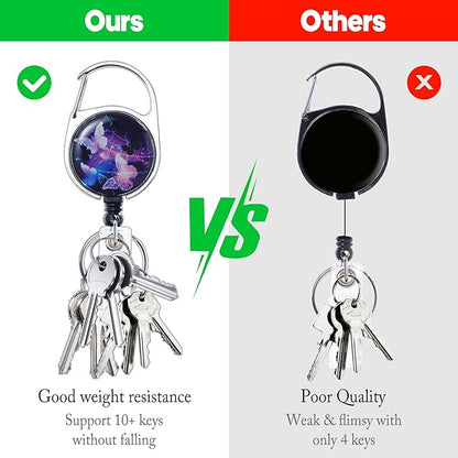 Cute ID Badge Holder with Lanyard Retractable Badge Reel Clip Funny Lanyards for ID Badges Name Tags Keychain for Office Teacher Doctor Student Women Men Nurse Accessories for Work