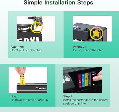 950XL 951XL Combo Compatible for HP 950 950XL and 951XL Ink Cartridges Combo Pack Work for Officejet Pro 8600 8610 8620 8100 8630 8660 8640 76DW 251DW Printers, 5 Pack, 2 Black,Cyan,Magenta,Yellow