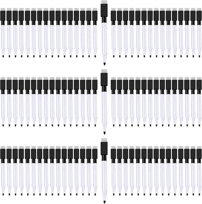 IHPUKIDI Magnetic Dry Erase Markers Fine Point Tip, 96-Pack Whiteboard Markers Dry Erase Marker with Eraser Cap, Low Odor Whiteboard Markers, Thin Dry Erase Markers for Kids Teachers