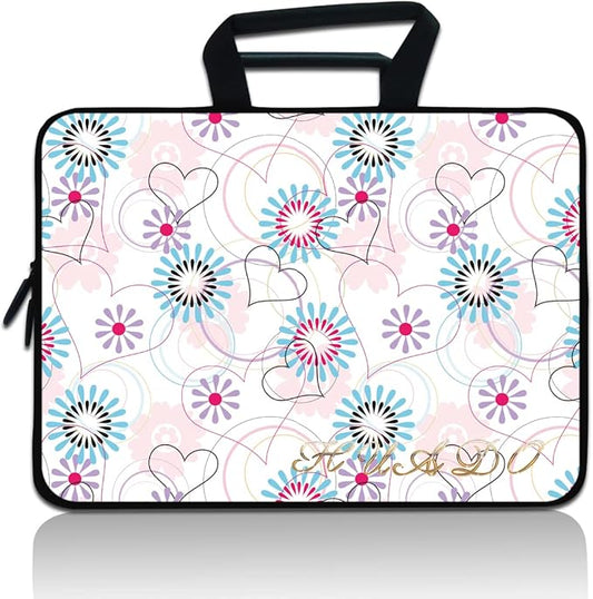 11 11.6 12 12.5 inch Laptop Carrying Bag Chromebook Case Notebook for Apple MacBook Air Samsung HP DELL Lenovo Asus (Heart)