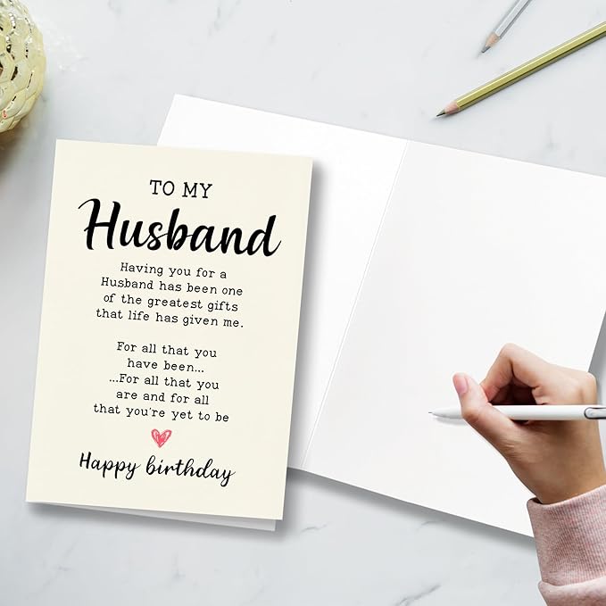 Funny and Romantic Birthday Card for Husband, Gift from Wife To Husband, Birthday Card for Husband, Husband Is The Best Gift In My Life, Husband Birthday Card from Wife
