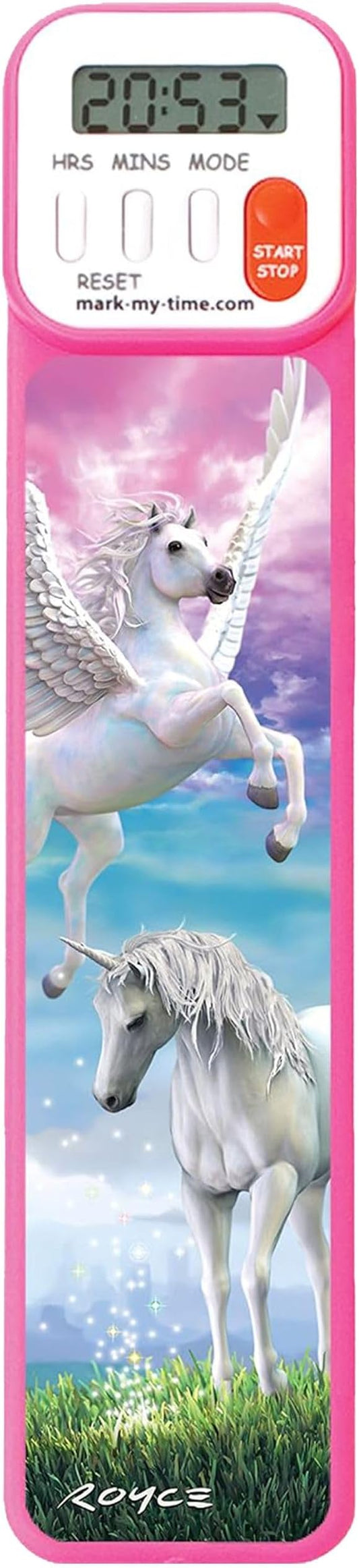 Mark-My-Time - Digital Bookmark - Mark My Time Reading Timer and Bookmark for Kids, Cool Bookmarks and Reading Incentives, Christmas Gift & Stocking Stuffer for Book Lovers - 3D Enchanted Horses