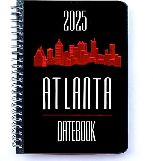 2025 Datebook & City Themed Planner – Resource Guide with Daily, Weekly & Monthly Views – 3-Year Reference Calendar - Multi-Purpose Travel Notebook Guide & Adventure Diary (Atlanta '25)