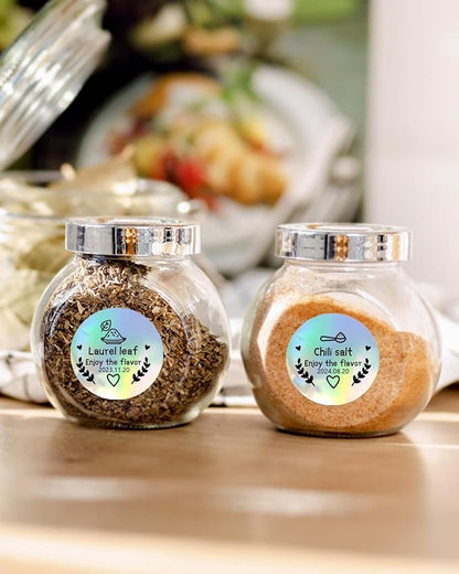 Phomemo 2” Circle Thermal Label, Self-Adhesive Round Direct Sticker Labels, Circular Thermal Printer Label for Logo Design, Name Tag, Thanks Card, Address, QR Code, 400 Labels/Roll, Laser Color