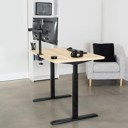 VIVO Universal 48 x 30 inch Solid One-Piece Table Top for Standard and Sit to Stand Height Adjustable Home and Office Desk Frames, Light Wood, DESK-TOP48-30C