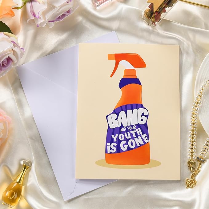 Funny Birthday Cards for Women Men, Sarcastic Birthday Age Cards for Husband Wife, You’re Old Birthday Card for Brother Sister, Your Youth is Gone Greeting Card for Him Her