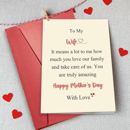 Funny Mother’s Day Card for Wife, Appreciate Card for Her, Mothers Day Gift from Husband, Happy Mothers Day Card