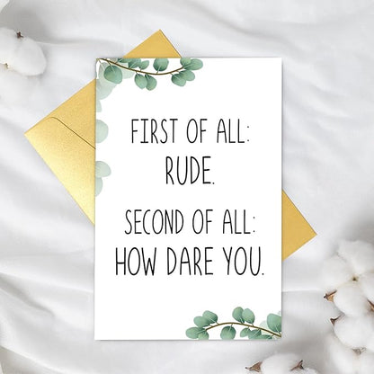 Supoeguk Funny Leaving Card for Coworker, Sarcastic Retirement Card for Him Her, Rude Going Away Card for Men Women, New Job Card