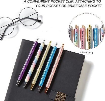 9PCS funny pens for adults,novelty sarcastic snarky office pens ballpoint,Swear Dirty Cuss Word black pens with sayings