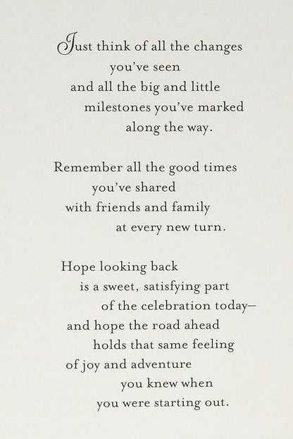 Hallmark 50th Anniversary Card (Roses)