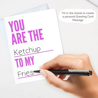 Aly Lou Fill-in-the-Blank Cards, 20 Pieces, Wedding, Anniversary, Birthday, Thank You