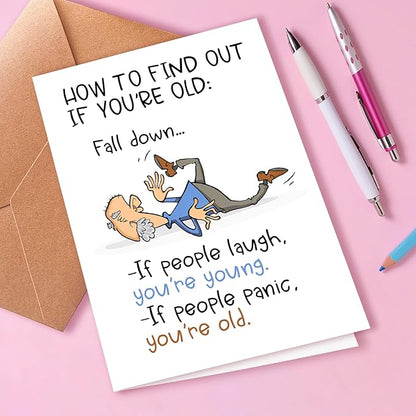 Funny Birthday Card for Grandpa Dad Him, Getting Older Birthday Card For Husband, Humorous Gift Card for Old Age, Old Age Birthday Card, Funny Getting Older Birthday Card for Friends