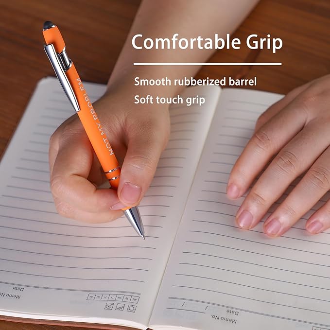 12 Pcs Ballpoint Pen,Fine Point Smooth Writing Pens,Kawaii Pens For Writing Journaling Taking Notes School Office Home.