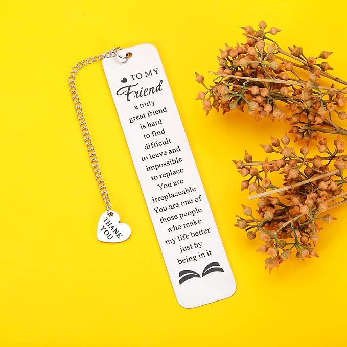 Friend Bookmark Gifts for Her Friendship Gifts for Women Female Friends Best Friend Birthday Graduation Farewell Gifts for Girl Teen Bestie Valentines Day Christmas Gifts for Book Lovers