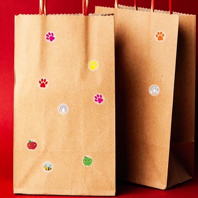 0.5 Inch Apple Stickers,Self Adhesive for Scrapbooking/Kid DIY Arts Crafts/Reward Stickers Teachers Stickers (Multicolored)