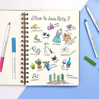 Shuttle Art Permanent Markers, 30 Assorted Colors Ultra Fine Point Permanent Marker Packed in Travel Case, Ideal Colored Markers Set for Adults Coloring Doodling on Plastic, Glass, Gift for Teens