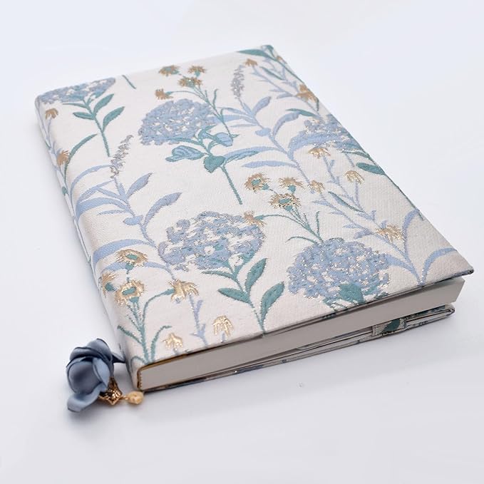 BLBMH Dandelions Book Covers for Paperbacks Book Cover Fit for 5.5x8.2 inch Adjustable Book Sleeve Cover for A5 Books Softcover Protector for Notebook - Blue