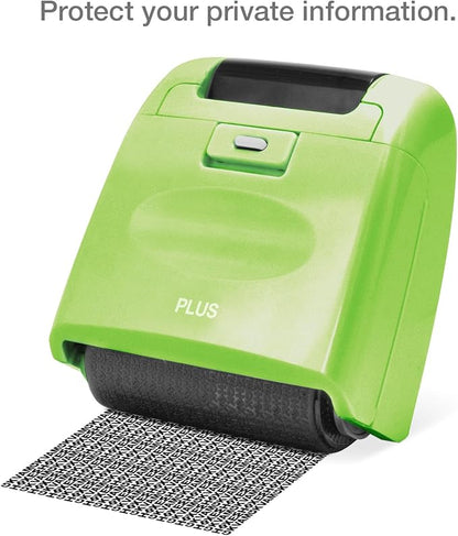 Identity Theft Prevention Security Stamp Wide Roller Security Stamp Kits (Green)