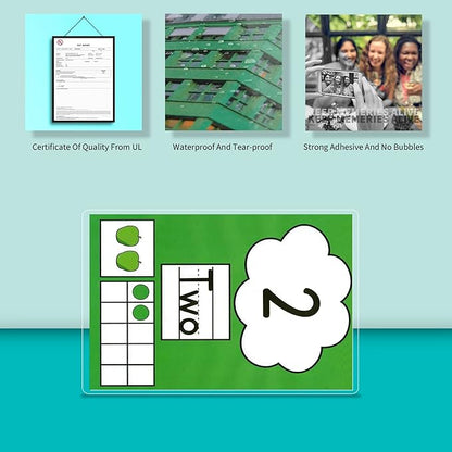 Binditek 50 Pack 3.2 Mil Dry Erase Thermal Laminating Pouches, Works with Dry Erase Markers, for Letter Size, Heat Seal, Clear Professional Finish, School Office Supplies