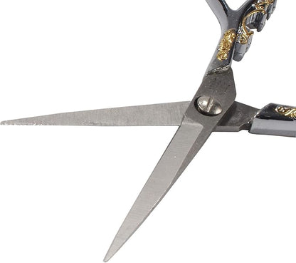 JubileeYarn Scrollwork Embroidery Craft Scissors - Silver - 1 Scissor