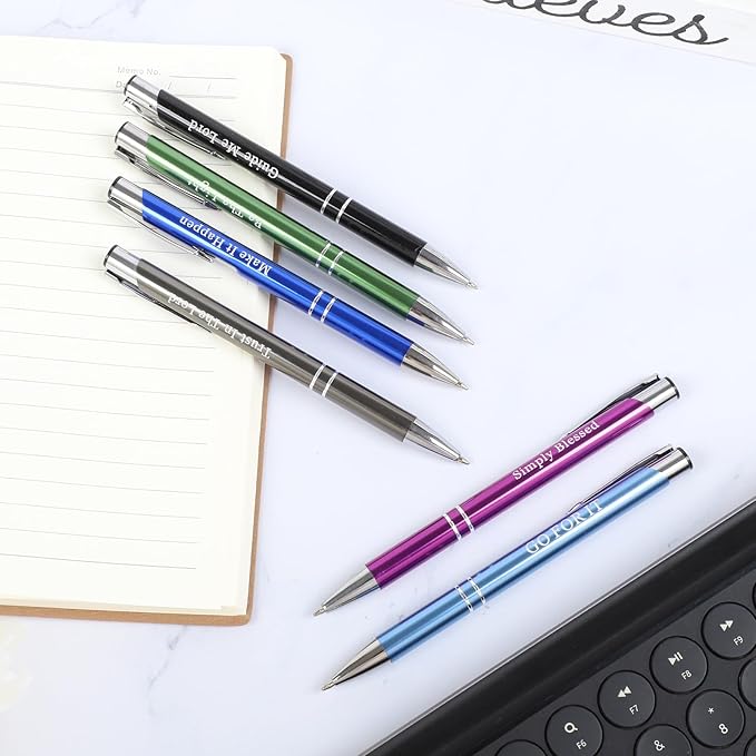 Ballpoint Pen,Fine Point Smooth Writing Pens,Kawaii Pens For Writing Journaling Taking Notes School Office Home. (Mixed Color 3, 12Pcs)