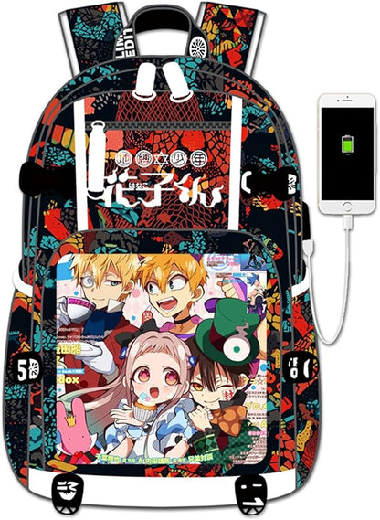 ISaikoy Anime Toilet Bound Hanako kun Backpack Satchel Bookbag Daypack School Bag Laptop Shoulder Bag Style11
