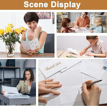 40 Sheets White Cardstock 8.5 x 11 Printer Paper, 200gsm/75lb Premium Craft Paper Card Stock for DIY Card Making, Greeting Cards, Business Cards, Invitations, Certificates, Menus, Wedding