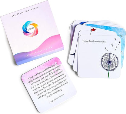 PASTEL Positive Affirmation Cards for Women – Daily Affirmations Cards for Mindfulness, Self Care, Meditation | Inspirational and Motivational Gifts for Women