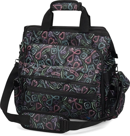 Nurse Mates Ultimate Nursing Bag | Multiple Compartments | Interior Laptop Compartment | Durable Zippers