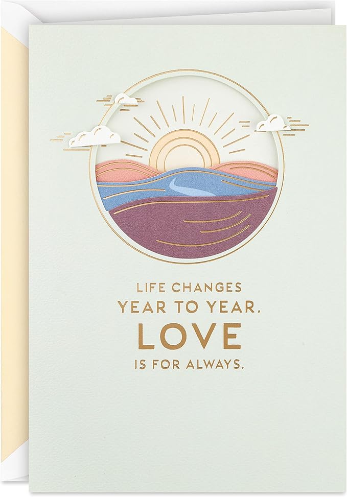 Hallmark Signature Anniversary Card for Husband, Wife, Boyfriend, Girlfriend (Love of My Life)