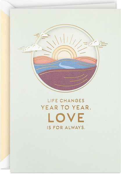 Hallmark Signature Anniversary Card for Husband, Wife, Boyfriend, Girlfriend (Love of My Life)