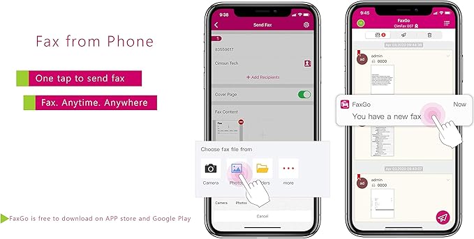CimFAX T5S Fax Server Two-Port Fax2email Remote login All-in-one Fax System 200 Users Send/Receive Fax from PC/Phone/Mac V.34 High Speed Fax Modem (16GB)