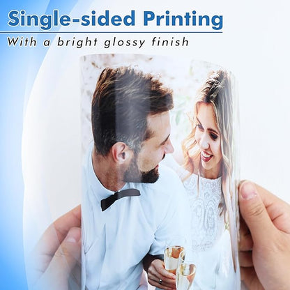 Koala Glossy Inkjet Photo Paper 8X10 Inches 48lb 100 Sheets Professional Glossy Photographic Paper Compatible with Inkjet Printer Use DYE INK 180GSM