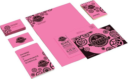Astrobrights® Colored Card Stock, Bright Color Cover Paper, 8 1/2" x 11", FSC® Certified, 65 Lb, Pulsar Pink™, Pack Of 250 Sheets