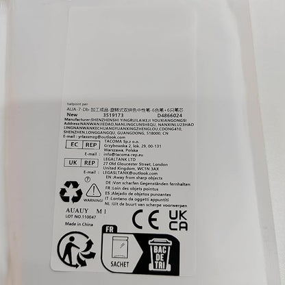 AUAUY 6PCS Gel Pens, Retractable Quick Dry Gel Ink Pen, Pens for Journaling with 6 Refill, Cute Pens, Smooth Writing Pens, 0.5mm Black Ink Pens, Office School Supplies Kids Gift（Double Matching Color）