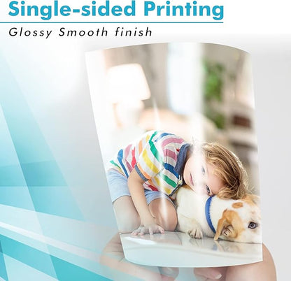 Koala Glossy Inkjet Photo Paper 13X19 Inches 48lb 100 Sheets Professional Glossy Photographic Paper Compatible with Inkjet Printer Use DYE INK 180GSM