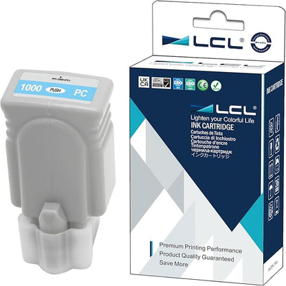 LCL Compatible Ink Cartridge Pigment Replacement for Canon PFI-1000 PC PFI-1000PC 0550C002 imagePROGRAF PRO-1000(1-Pack Photo Cyan)