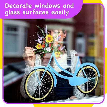 Fine Tip Chalk Markers for Chalkboard, Blackboard, Window, Labels, Bistro, Glass, Car, Board (10 Pack, 3mm) - Wet Wipe Erasable Ink, 3mm Reversible Tip Liquid Chalk Pens