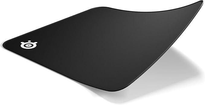 SteelSeries QcK Gaming Mouse Pad - Medium Stitched Edge Cloth - Extra Durable - Optimized For Gaming Sensors - Black
